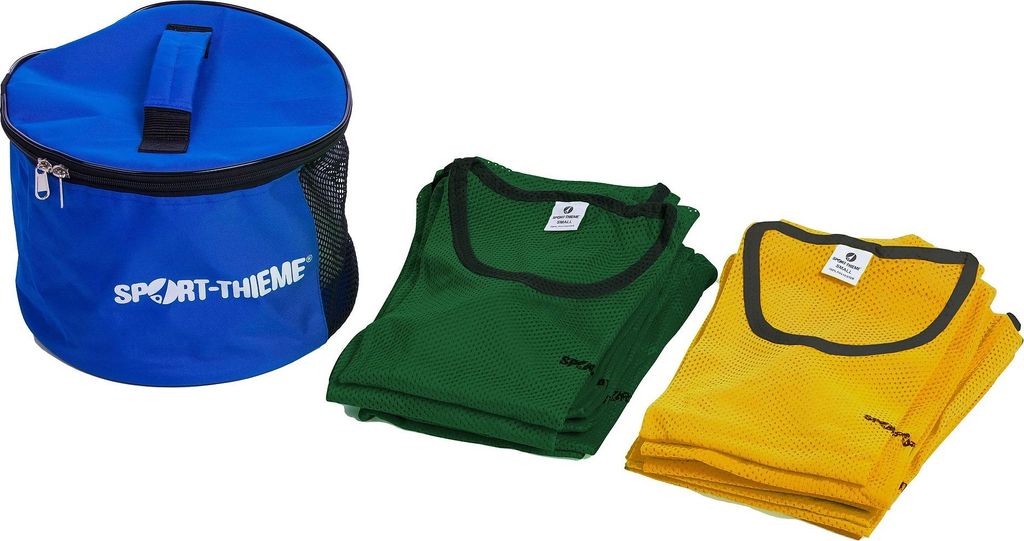 Sport-Thieme Kennzeichnungswesten-Set "Premium", Kinder, Gelb/Grün