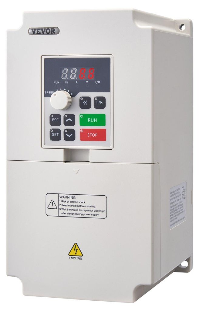 Inverter VEVOR VFD 5 PS, 4 kW, 8,5 A, ingresso 380 V a Immagine del prodotto 