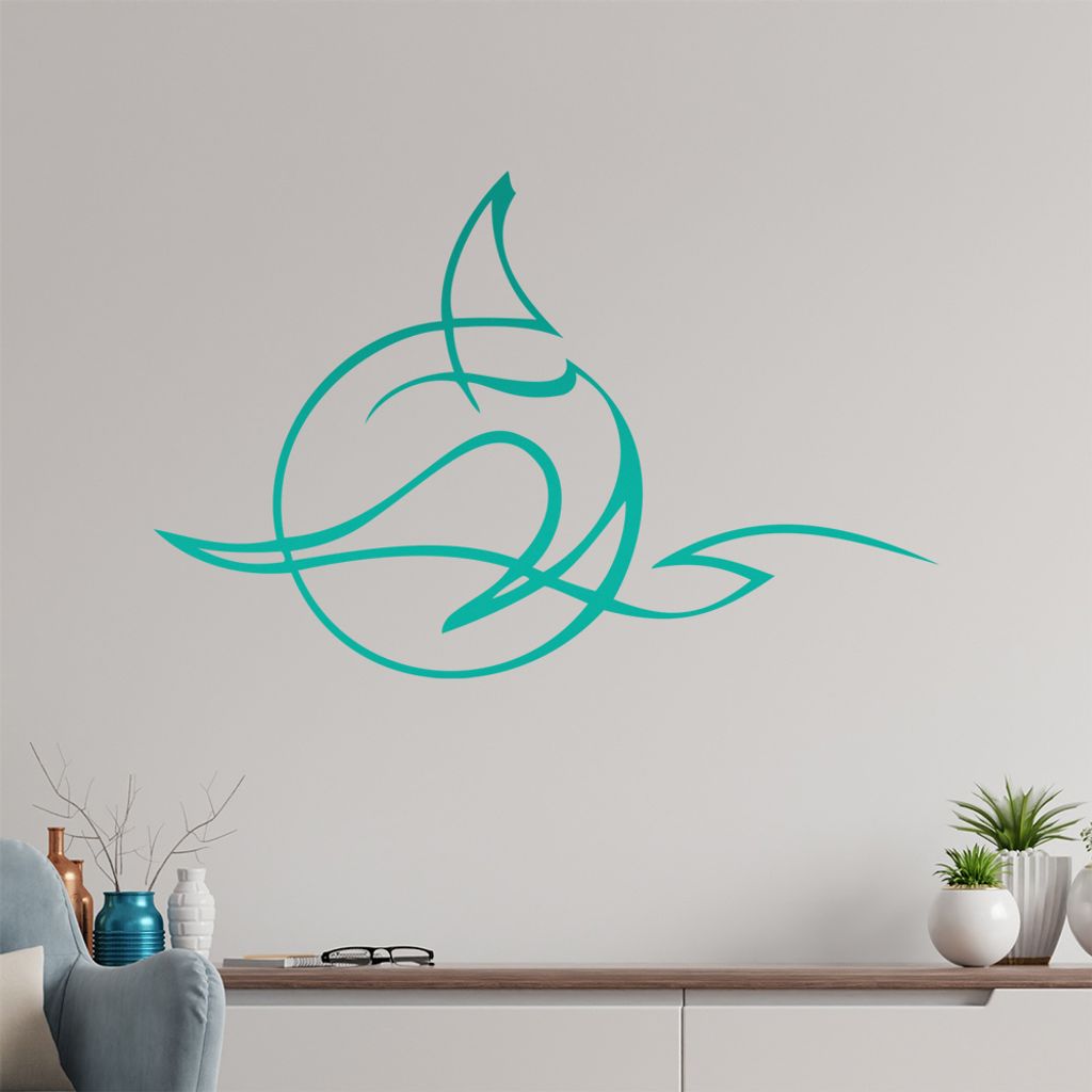 Mond Rauch Wandtattoo in 6 Größen - Wandaufkleber Wall Sticker - Dekoration, Küche, Wohnzimmer, Schlafzimmer, Badezimmer