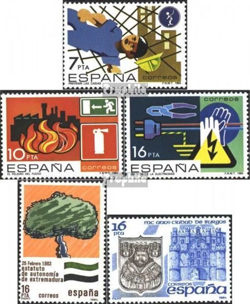 Briefmarken Spanien 1984 Mi 2618-2620,2621,2622 (kompl.Ausg.) postfrisch Sondermarken