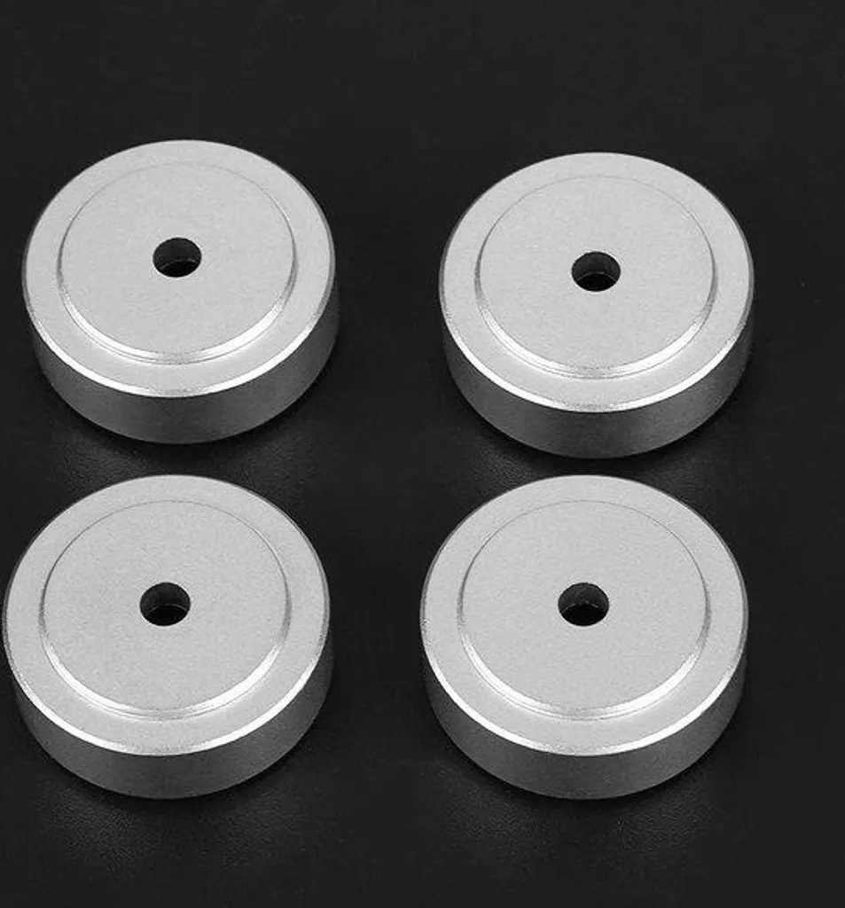 4 Patins en aluminium 30x10mm pour amplificateur et enceinte Hi-Fi