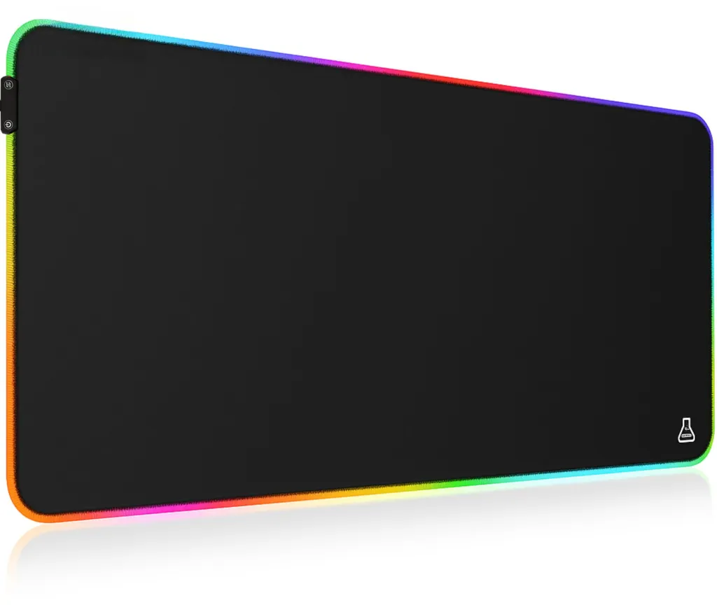 Tapis de Souris Gaming XXL Lumineux Pad Rubidum pour Bureau Gamer Pro