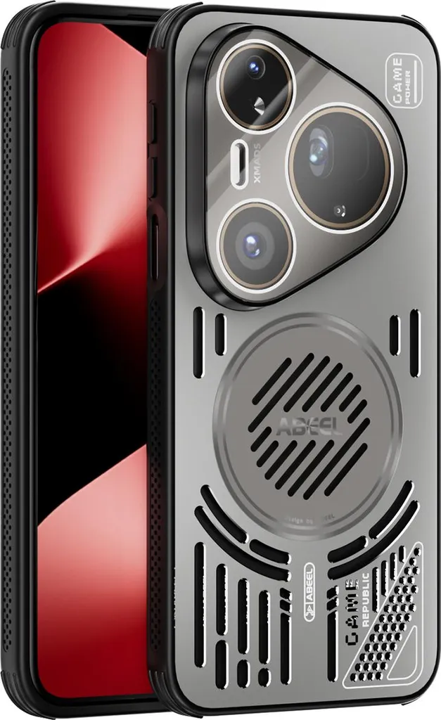 Custodia Magnetica Huawei Pura 80 Ultra: Look Grigio Alluminio Top
