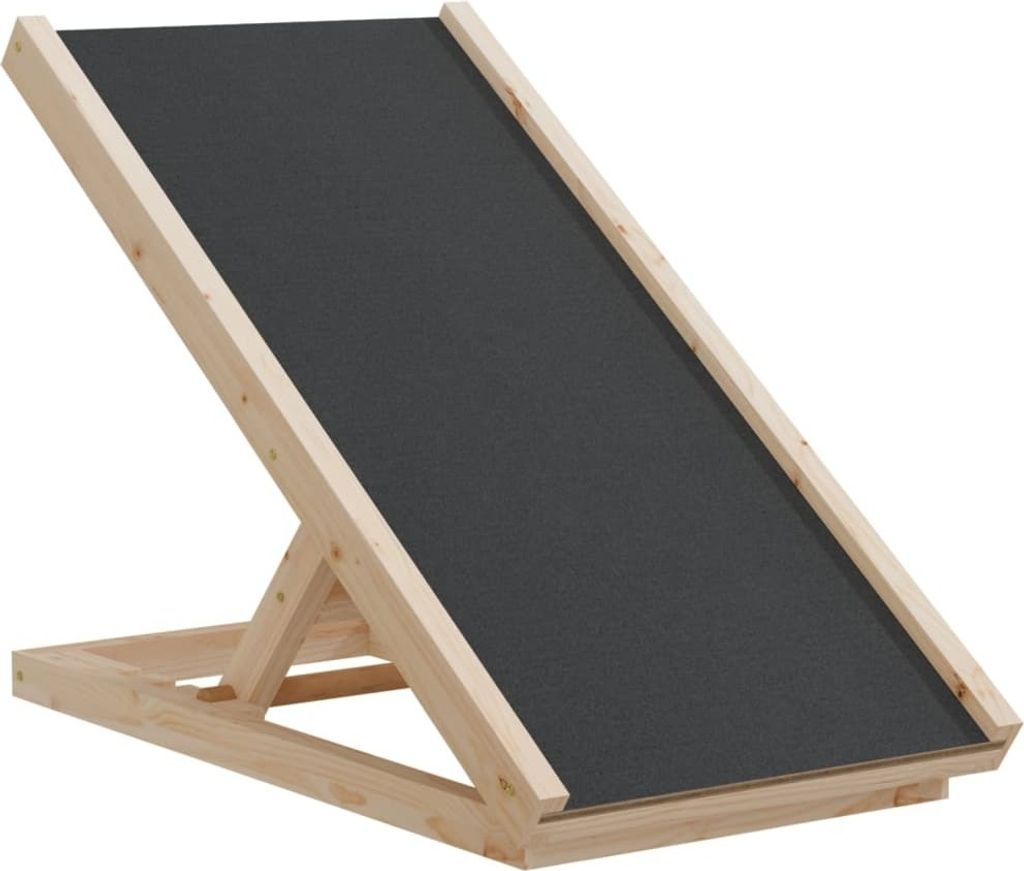 Bestes Leben Hunderampe Grau 70x35 cm Massivholz Tanne Produktbild 2