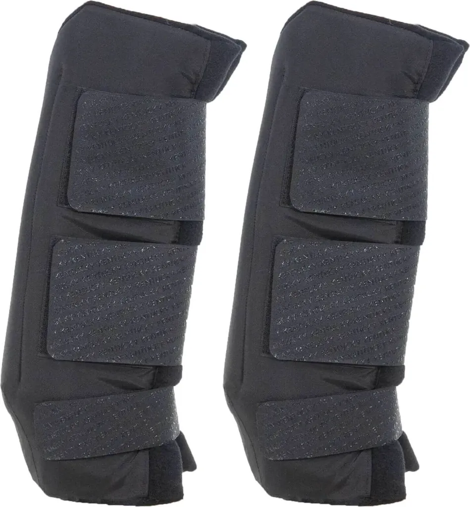 Guêtres de repos pour cheval Kentucky PROtect Classic Noires Antérieurs