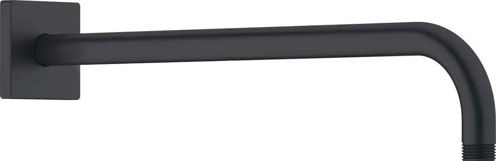 Bras de douche mural Duravit avec rosace carrée 410 mm en chrome mat