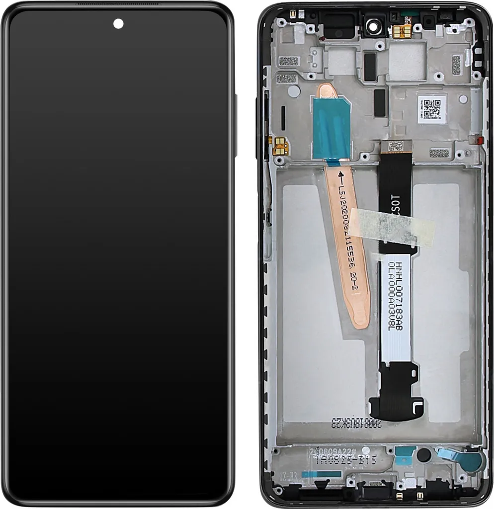 Ecran Xiaomi Poco X3 avec vitre prémontée Noir, qualité d'origine OEM