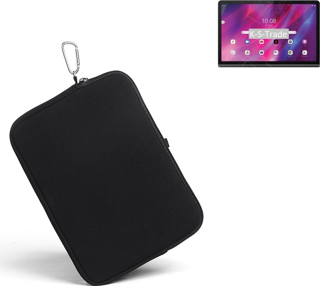 K-S-Trade Neopren Hülle kompatibel mit Lenovo Yoga Tab 11 Wi-Fi Schutz Hülle Neoprenhülle Tablet-Hülle Tabletcase Tablet Schutz Gürtel Tasche