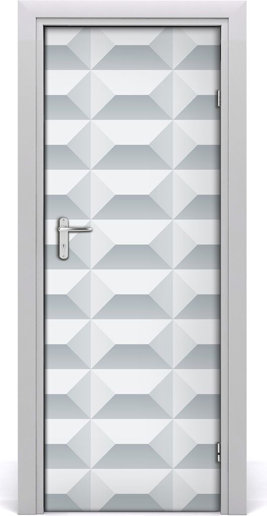 Tulup Türaufkleber 75x205 cm Dekorative Aufkleber Selbstklebend Wasserdichte Tapete Abnehmbar Schlafzimmer Wohnzimmer Wohnkultur - geometrischer H...