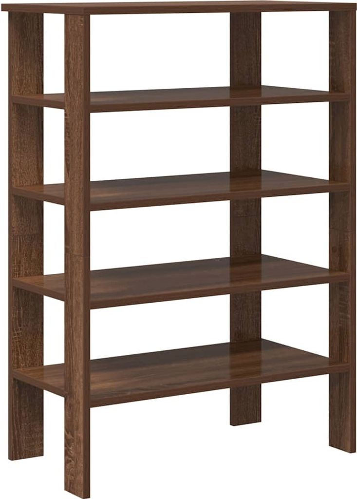 Schuhregal Braun Eichen-Optik 61x32x87,5 cm Holzwerkstoff