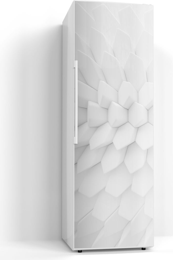 DEQORI Magnetmatte Kühlschrank beschreibbar 60x180 cm 'Hexagonale Harmonie' Magnetfolie