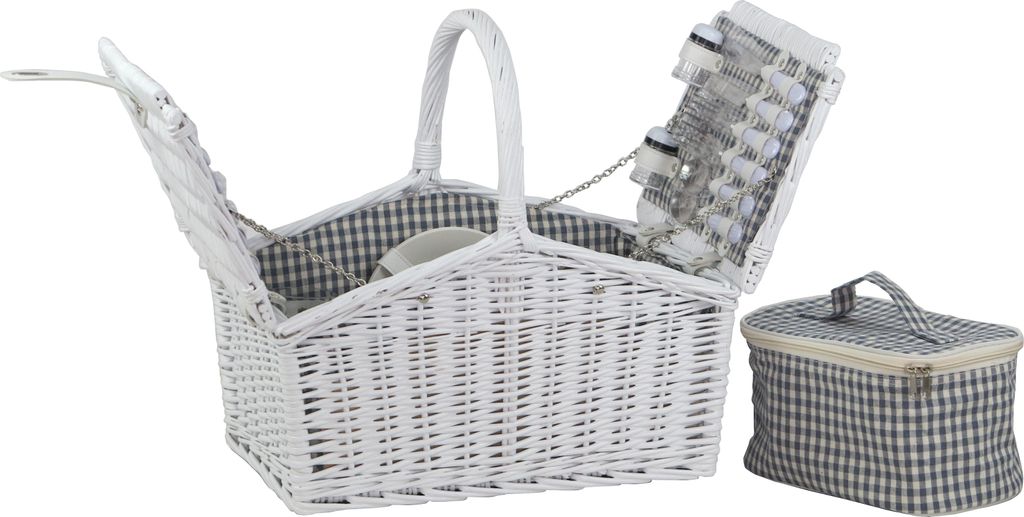 Piknikový koš Willow White Chladicí taška pro 4 osoby Obrázek produktu 