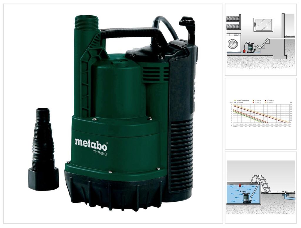 Metabo TP 7500 SI, 7 m, 4,2 kg Obrázok produktu 