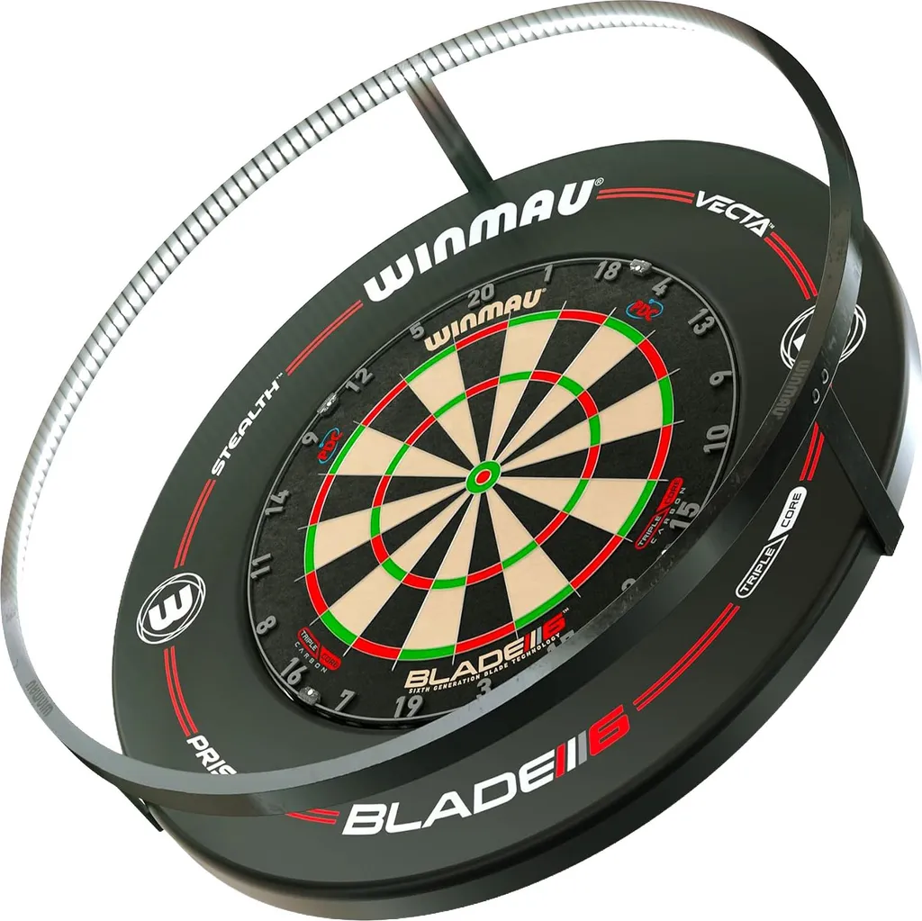 Éclairage LED pour cible de fléchettes Winmau Plasma en aluminium - 7