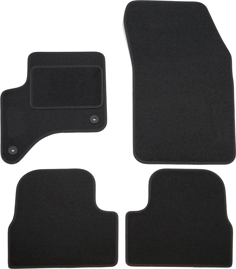 J&J AUTOMOTIVE | Velours Fußmatten mit Logo Autotepiche Passend Für Jeep Avenger Ab 2023 Hybrid, Genaue Passform, Rutschfeste Untregrund, Verstä...