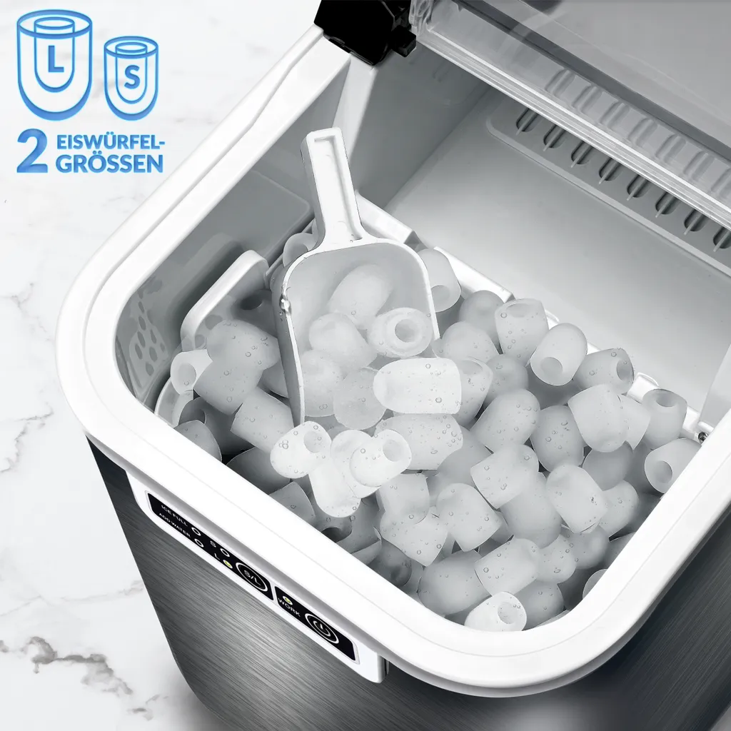 Machine à glaçons tillvex 2,2L Inox Argent : Icemaker robuste et rapide - 5