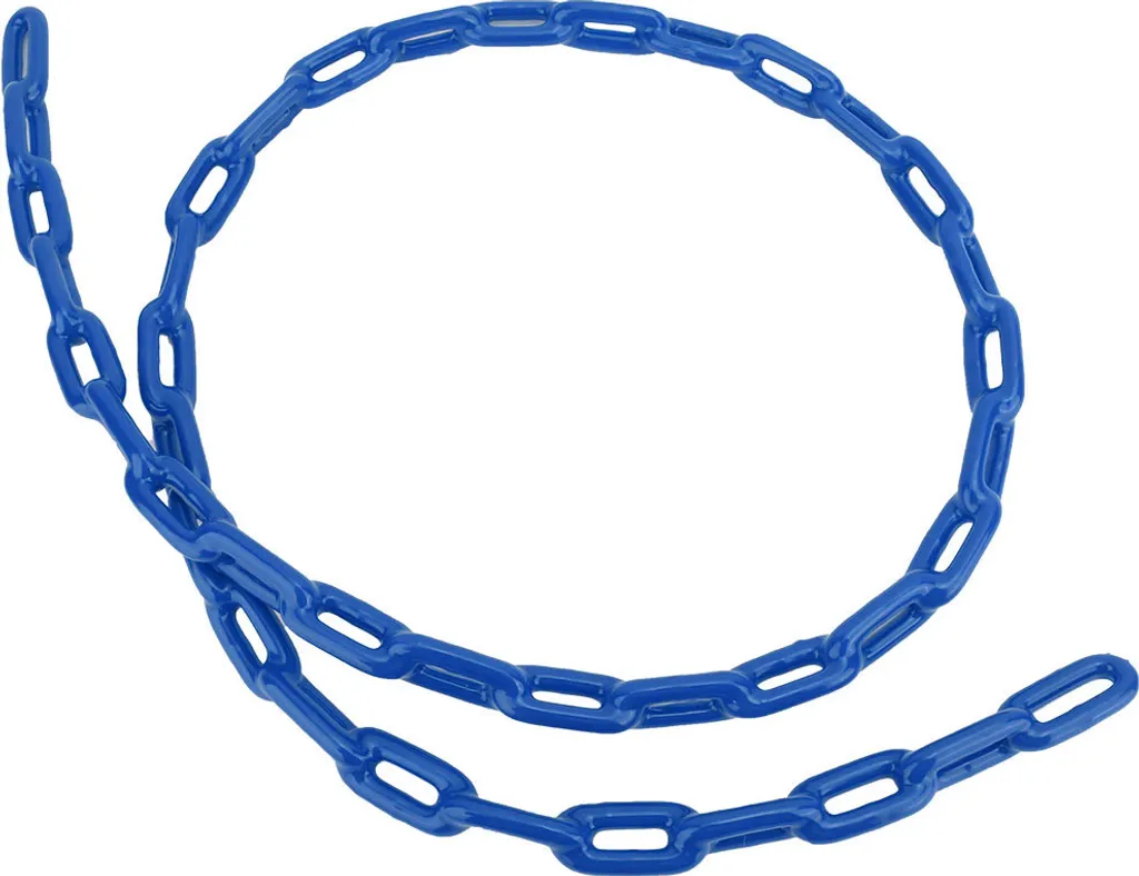 Chaîne de balançoire en fer avec protection plastique bleue pour jeux