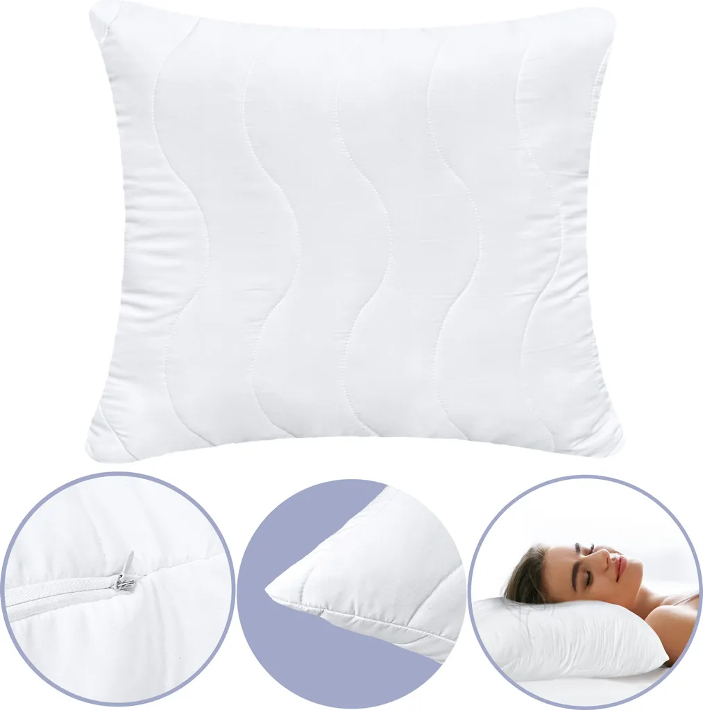 Coussin de Garnissage 40x40 cm Antiallergique en Billes Silicone