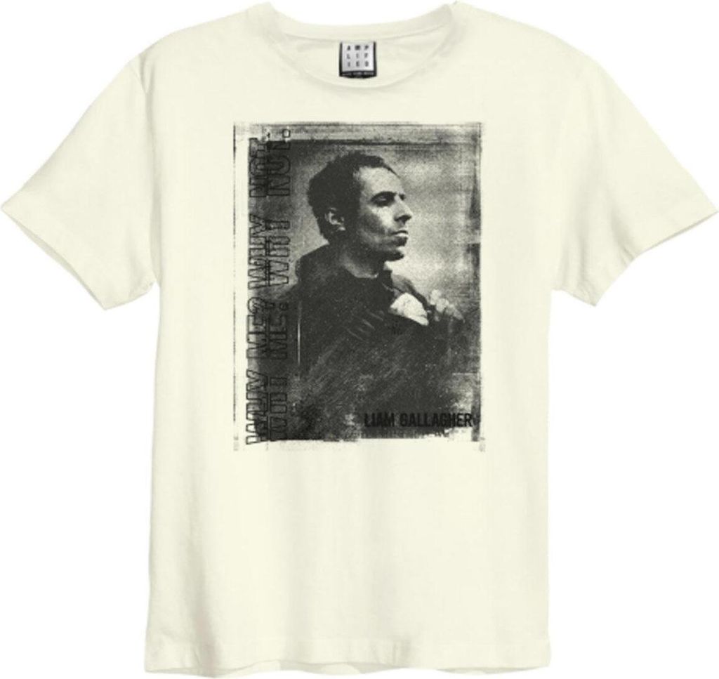 Amplified - "Why Me Portrait" T-Shirt für Herren/Damen Uni GD1110 (XS) (Altweiß)