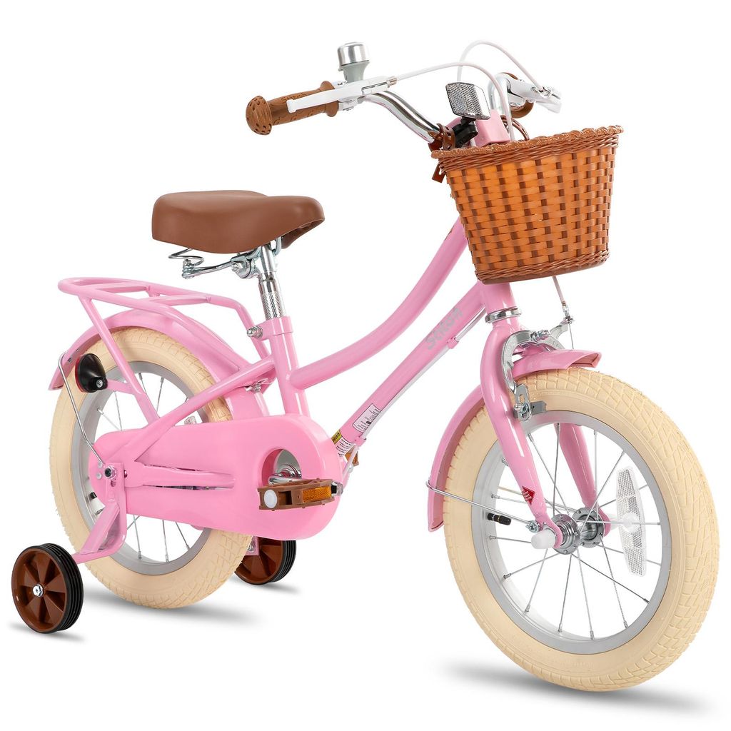 STITCH 12 & 14 & 16 & 18 Zoll Mädchenfahrrad mit Korb, Produktbild 