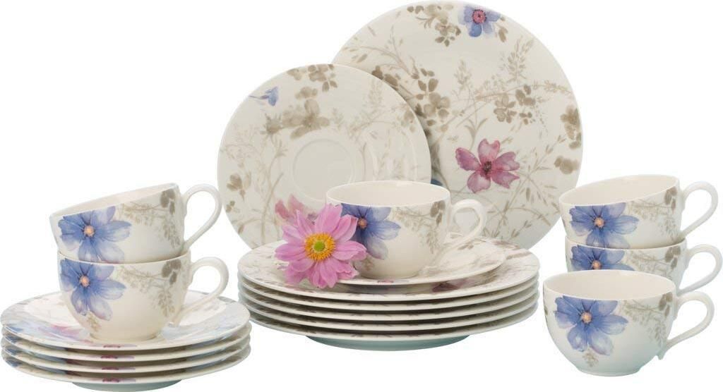 Villeroy & Boch Mariefleur Gris Basic Kaffee-Set 18tlg.