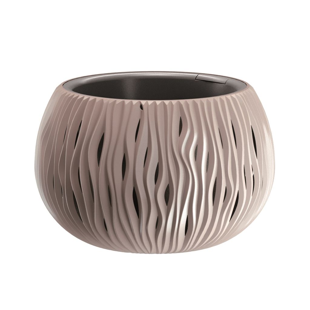 Porte-pot SANDY BOWL 2en1 plastique mat d29x19cm Image du produit 