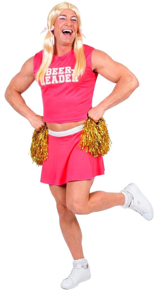 Beer Leader – humorvolles Cheerleader-Kostüm für Herren mit Produktbild 