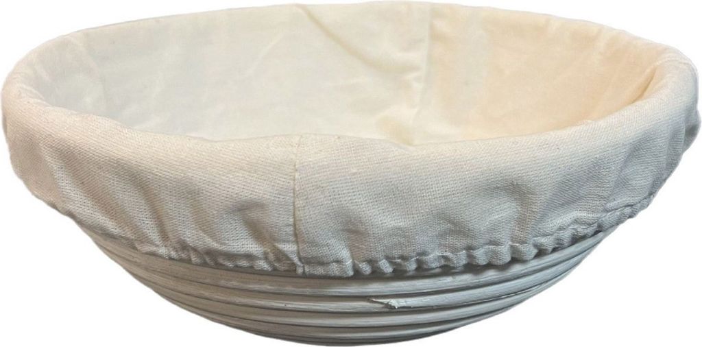 Brotgärkorb mit Stoffbeutel, verhindert Verflüchtigung, natürlicher, aus Rattan geflochtener Brotgärkorb, Sauerteig-Starterschale, Backgeschenk