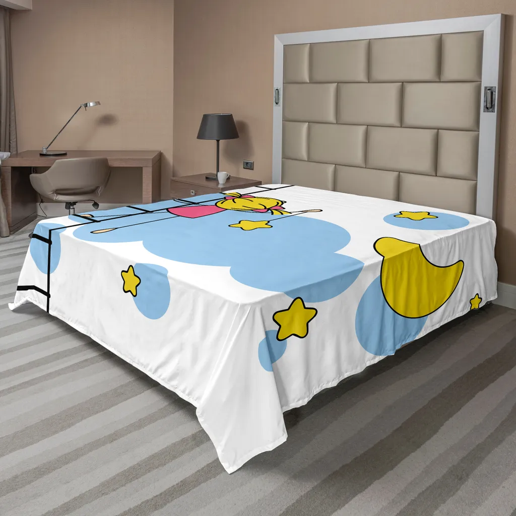 Lenzuolo ABAKUHAUS Notte Stellata 275x260 cm - Idea Regalo Esclusiva