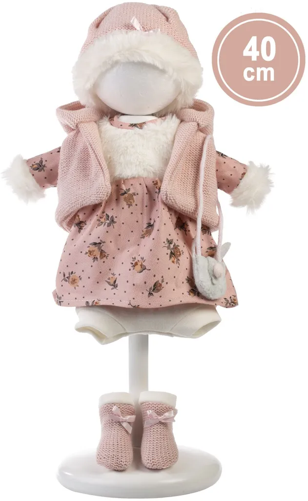 Vêtements pour changer poupon 40 cm Llorens P540-33 tenue complète