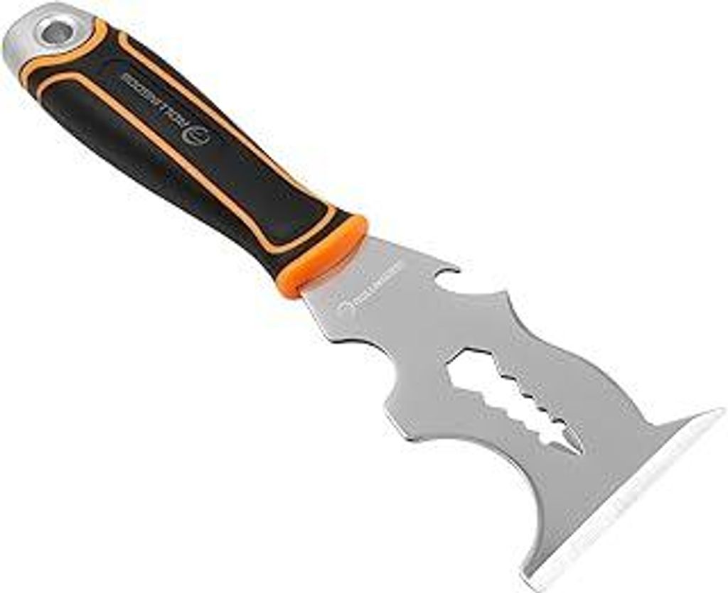 ROLLINGDOG 14-in-1 Multifunktionsspachtel Multifunctional Spatula,Spachtelschaber Multifunktionales Malerwerkzeug mit weichem Griff und Hammerende