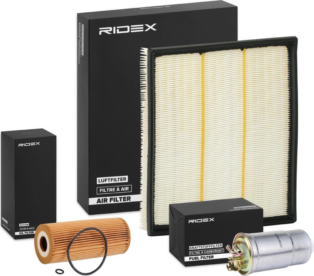 RIDEX Filterset Inspektionspaket Filtersatz für VW LT 28-46 II Kastenwagen (2DA, 2DD, 2DH) LT 28-35 II Bus (2DB, 2DE, 2DK)