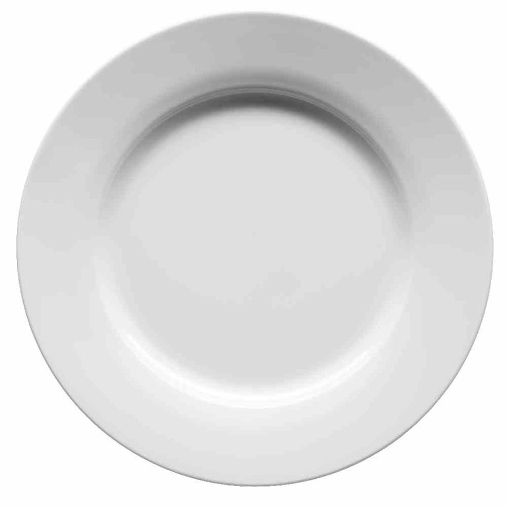 Mäser 547-020 Modesta Speiseteller Teller flach 27 cm, Porzellan, weiß