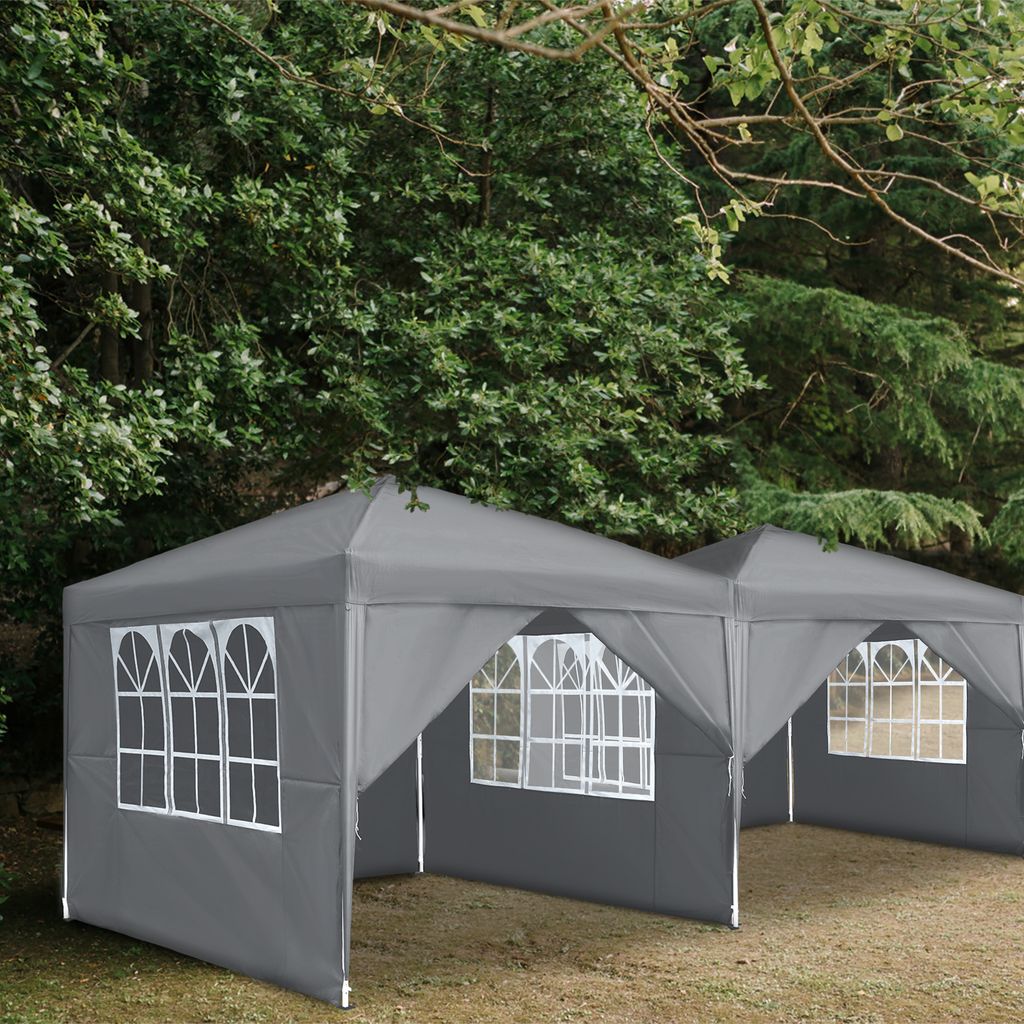 LZQ 3x3m Faltpavillon Pavillon Faltbar mit 4 Seitenwänden, Produktbild 13
