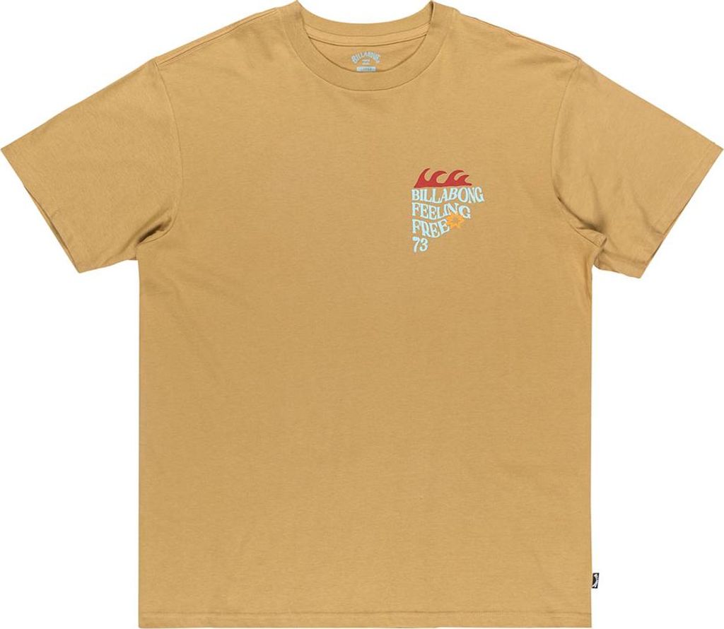 Billabong Twin Fin Kurzarm-t-shirt Braun M Mann Braun M