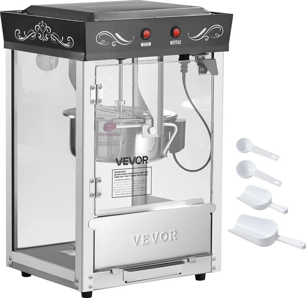Machine à pop-corn de table pour soirée cinéma 800W bouilloire 0,2 kg - 9