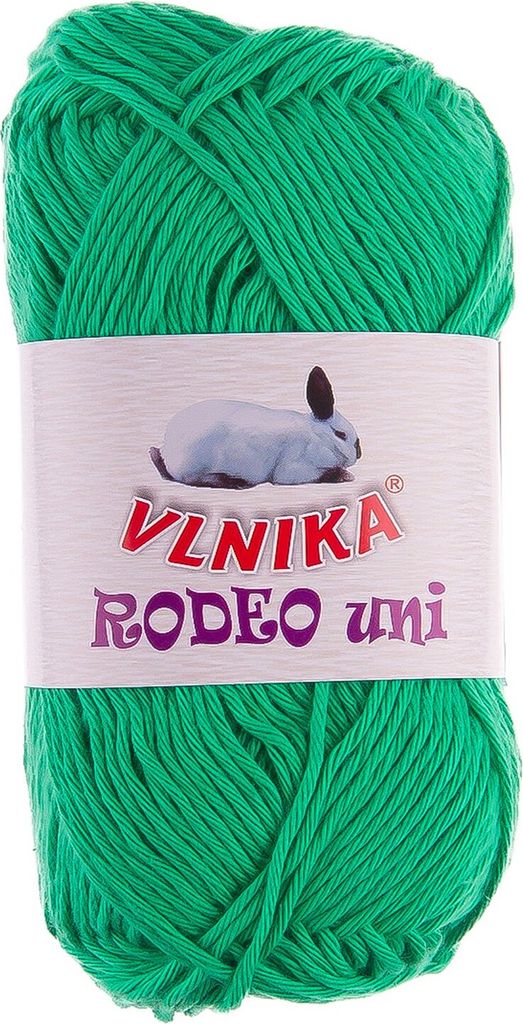 50g Baumwoll-Strickgarn Rodeo Uni Handstrickgarn Klassikgarn freie Farbwahl, Farbe:507 grün