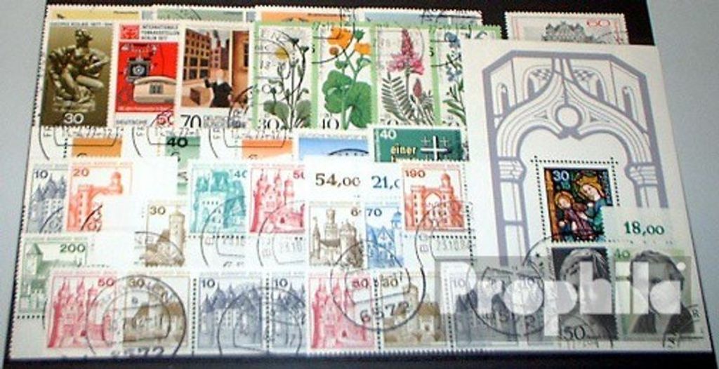 Briefmarken Berlin (West) 1977 1977 mit 532,534 C und D ohne Letterset gestempelt
