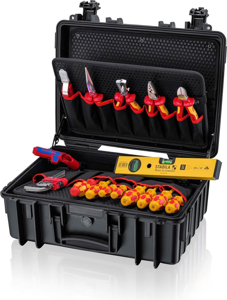 Knipex Werkzeugkoffer Robust23 Start Elektro 002134HLS2 bestückt