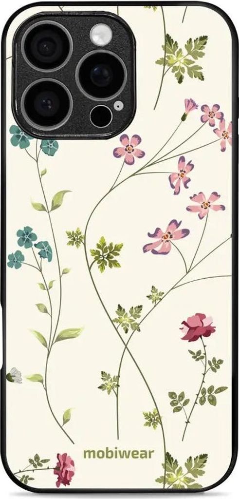 Handyhülle für iPhone 16 Pro Max, Mobiwear Glossy Case, Idyllische Blüte