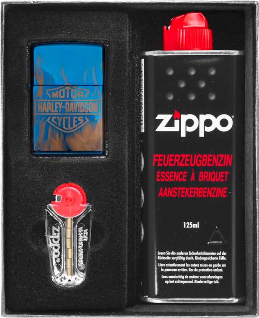Zippo Feuerzeug Set HARLEY DAVIDSON DESIGN Geschenk Nr. 1