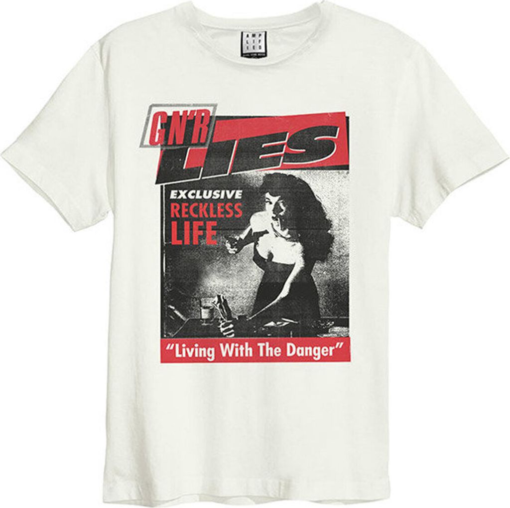 Amplified - "Lies" T-Shirt für Herren/Damen Uni GD154 (XS) (Altweiß)