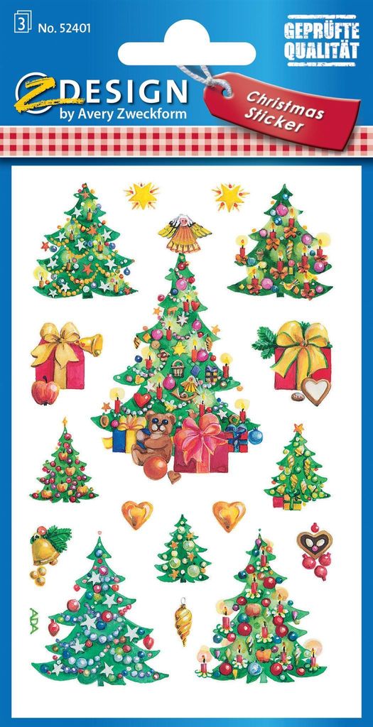 Z-Design 52401, Autocollants de Noël, Arbres de Noël, 3 Image du produit 
