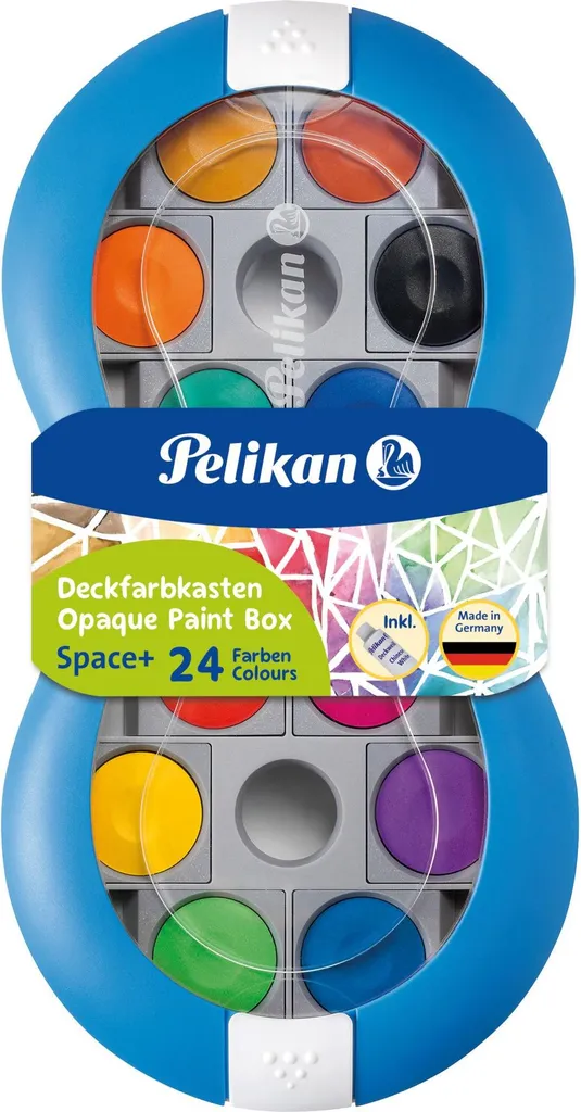 Pelikan Deckfarbkasten Space+ 735 SP/24 Bleu : Boîte de 24 Peintures