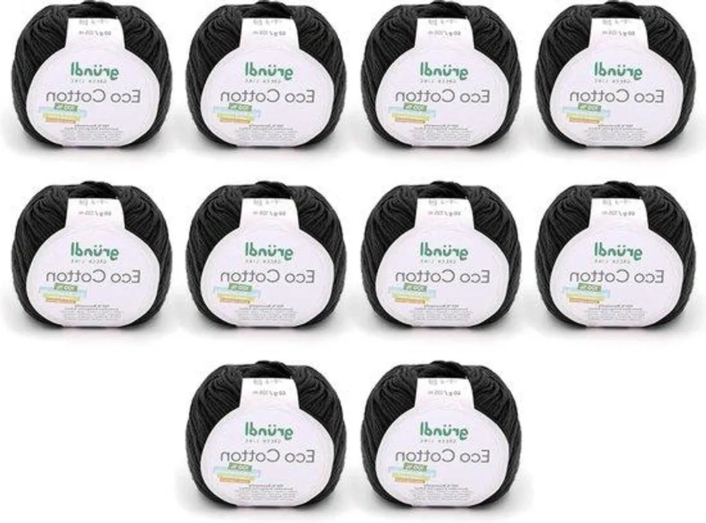 Coton Noir Lavable 50g - Fil Naturel Haute Résistance pour Loisirs Créatifs