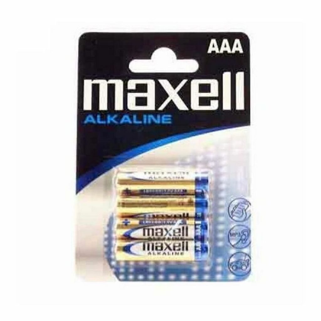 Maxell Battery Alkaline LR-03 AAA 4-pack jednorazové Obrázok produktu 