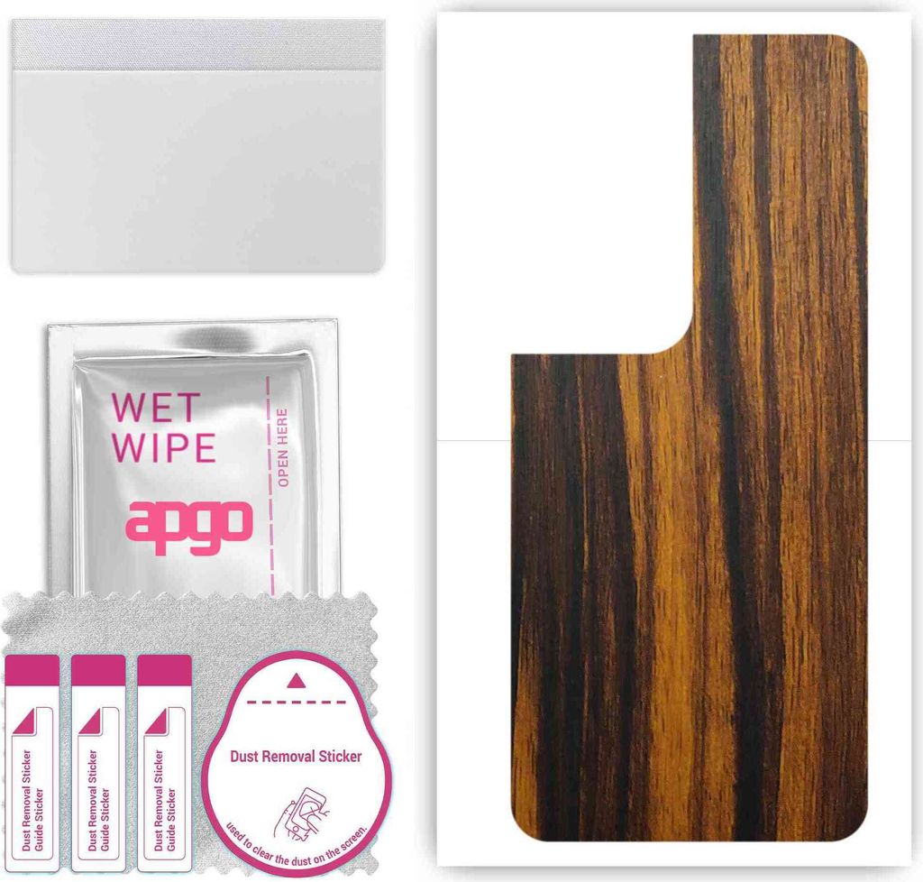 apgo Rückseite Schutzfolie, Skin, kompatibel mit Honor X7b 5G, Hinten Displayschutzfolie aus Vinylfolie, kratzfest, einfache Montage - Tigerwood