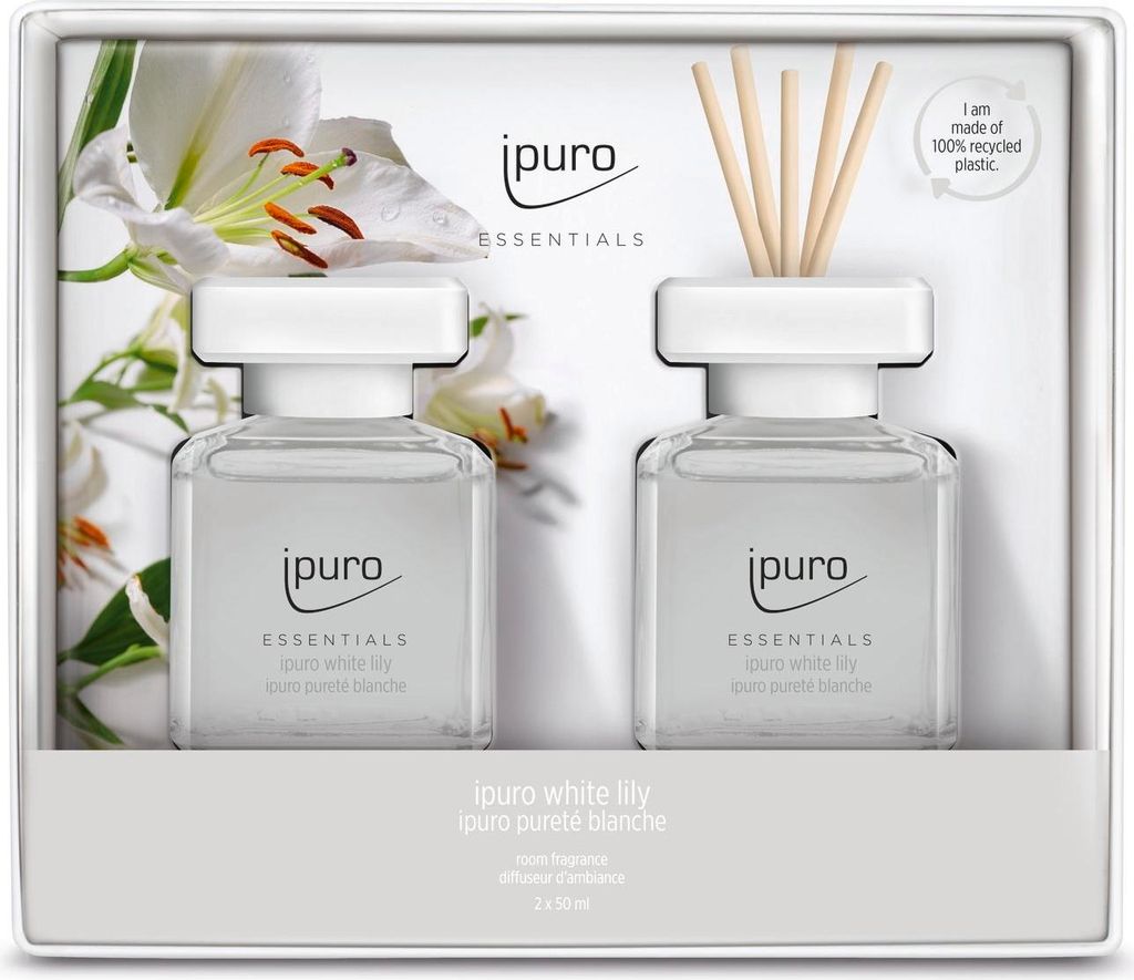 ipuro White lily - Duftflasche - Schilfaroma-Diffusor Produktbild 