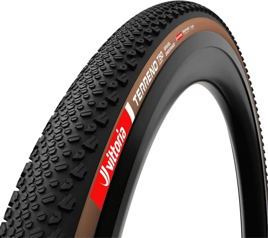 Pneu Vittoria Terreno T50 Mixed Gravel Endurance TLR - 700x45c - Noir/Brun