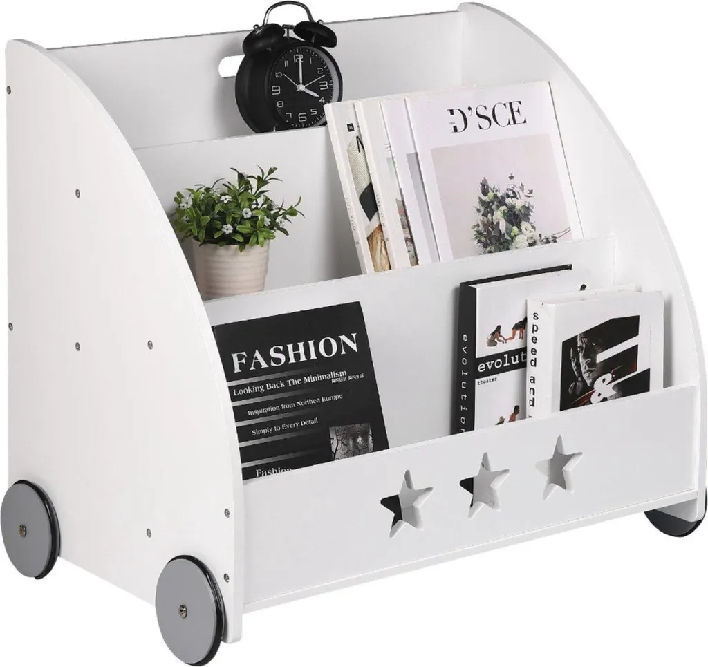 Armoire de rangement Happyment Hiva enfant en bois blanc 62x42x57 cm